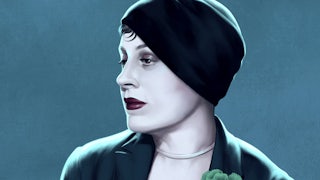 An illustration of Margaret Caroline Anderson the founder of The Little Review.