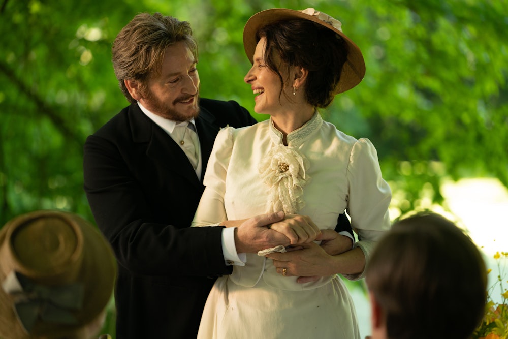 Juliette Binoche as “Eugénie” and Benoît Magimel as “Dodin” in Tran Anh Hung’s “The Taste of Things.”