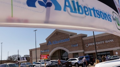An Albertsons grocery store in Grand Prairie, Texas.