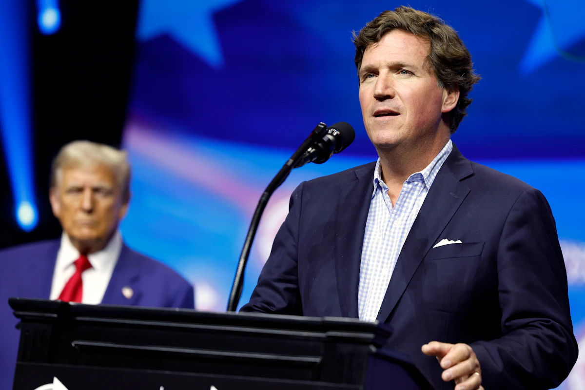 Tucker Carlson Reveals He Has Daddy Kink in Weirdest Trump Speech Ever Tucker Carlson Reveals He Has Daddy Kink in Weirdest Trump Speech Ever