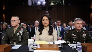 Director of the Defense Intelligence Agency Lt. Gen. James Adams III, Director of National Intelligence Tulsi Gabbard, and Army Lt. Gen. William Hartman testify in Congress.