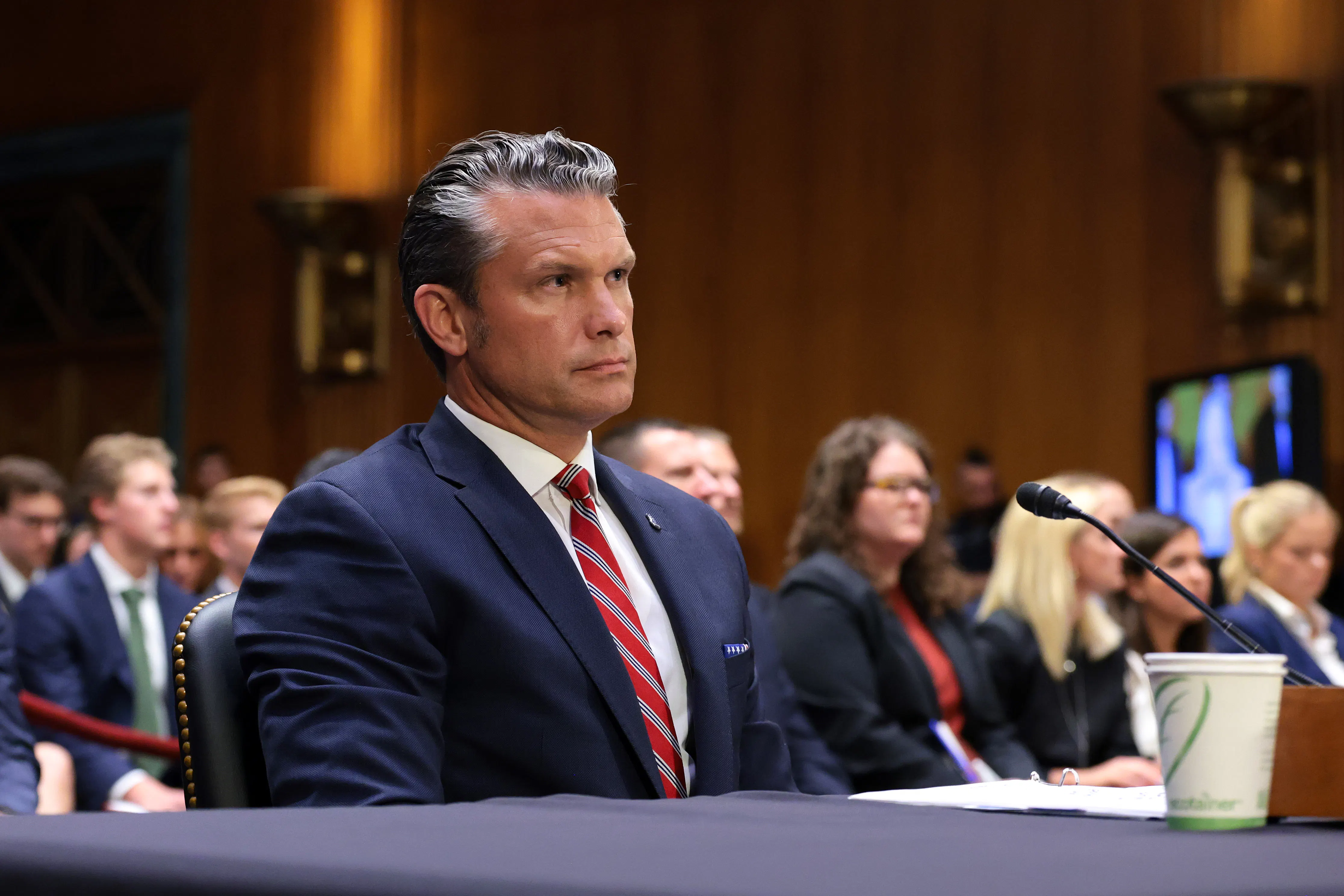 Defense Secretary Pete Hegseth testifies in Congress.