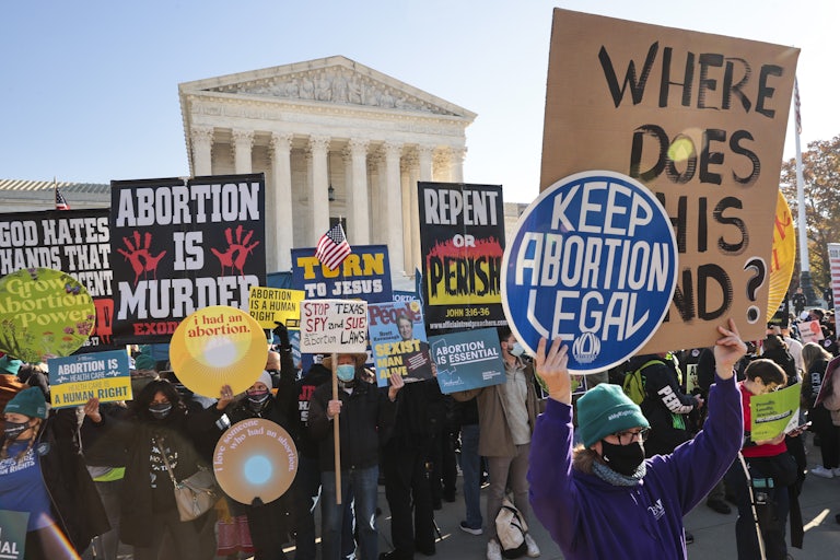 Abortion protest outside Supreme Court