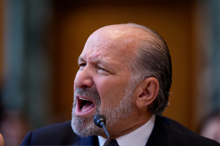 Commerce Secretary Howard Lutnick speaks during a Senate hearing