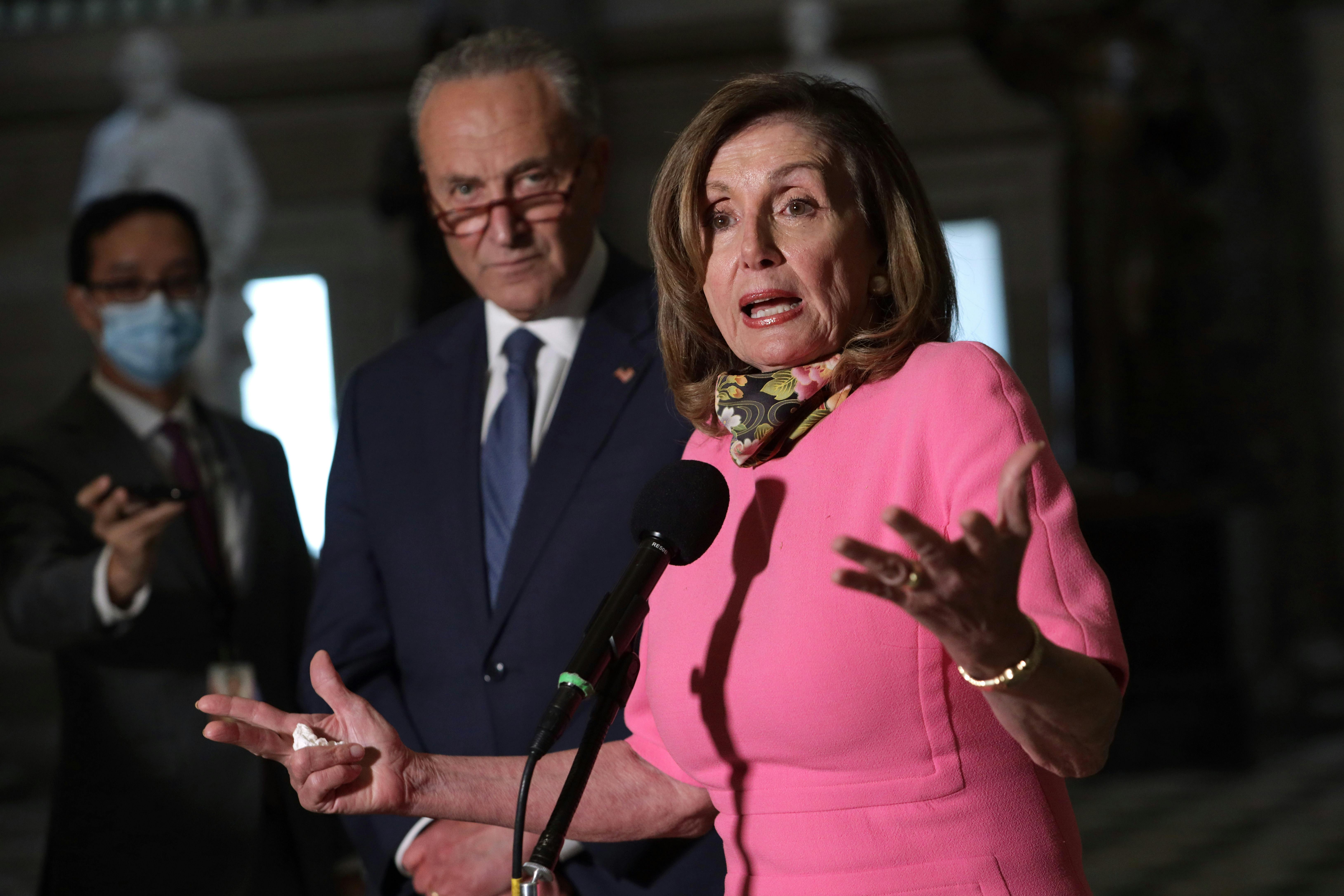 Speaker of the House Nancy Pelosi and Senate Majority Leader Chuck Schumer
