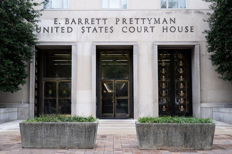 The E. Barrett Prettyman Courthouse in Washington, D.C.