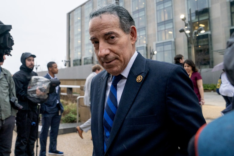 Jamie Raskin looks at into the camera