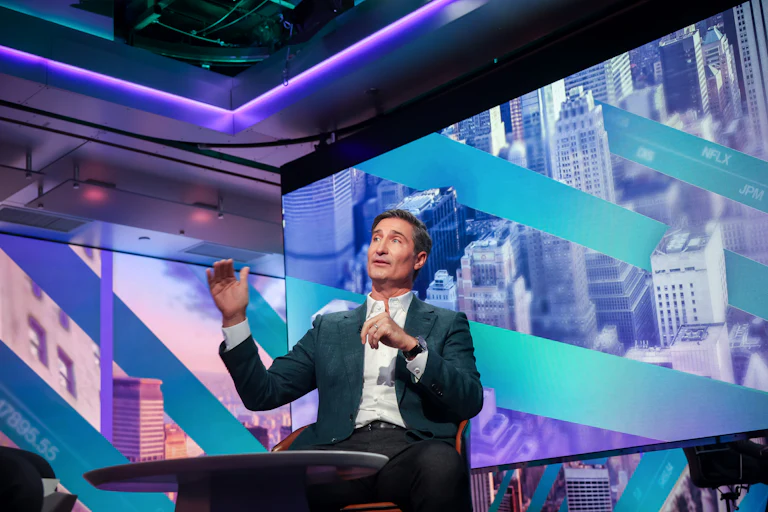 Brian Niccol, chief executive officer of Starbucks Corp., during a Bloomberg Television interview.