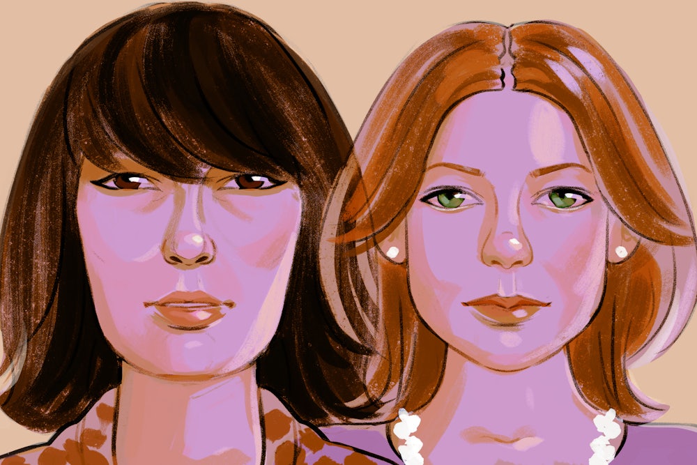 Illustration of Joan Didion and Eve Babitz
