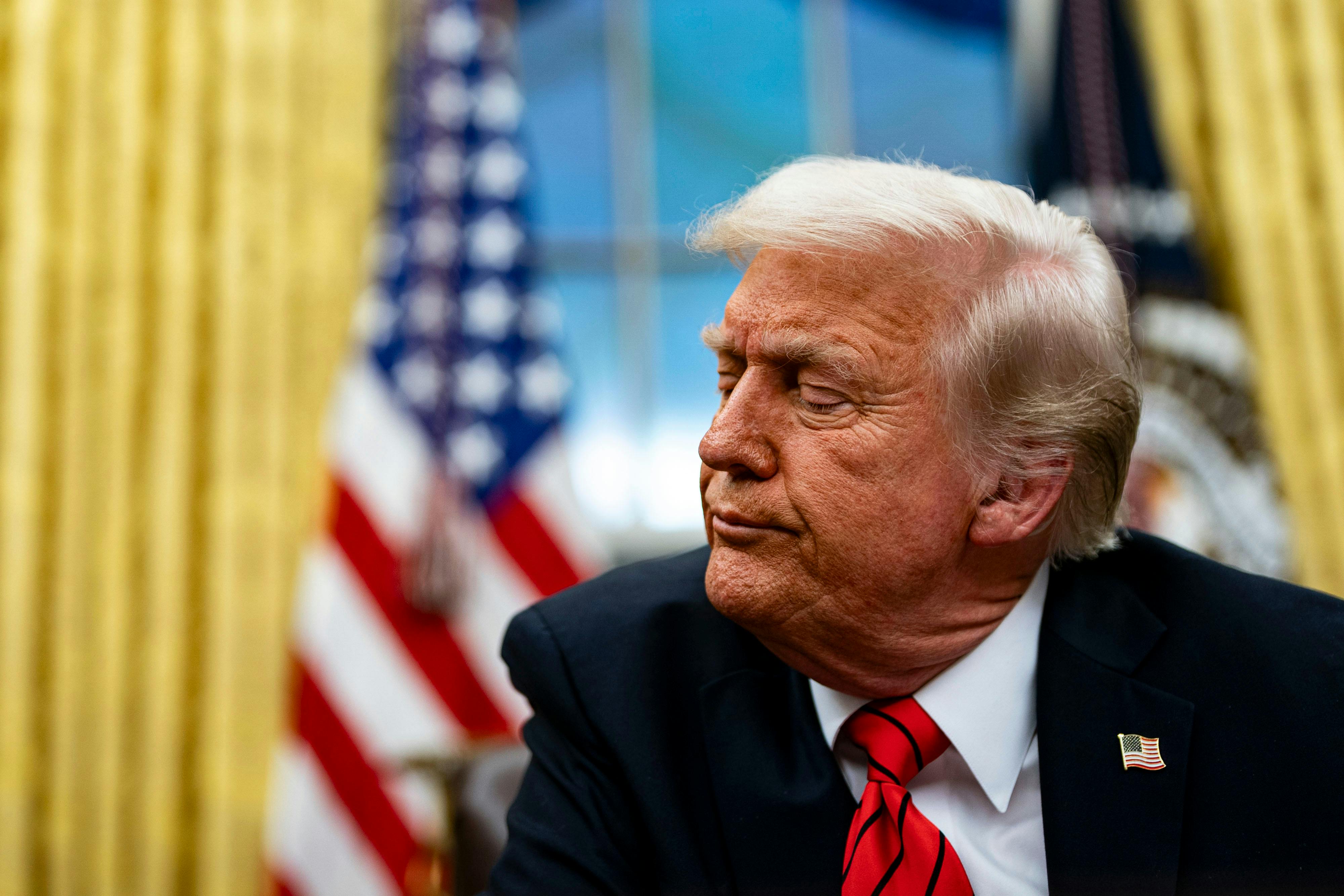 Trump looking demoralized