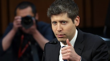 OpenAI CEO Sam Altman at a Senate committee hearing in May