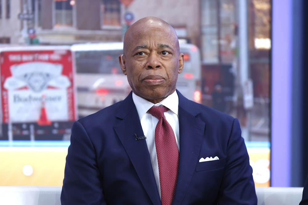 New York City Mayor Eric Adams visits "Fox & Friends" at Fox News Channel Studios in New York City.