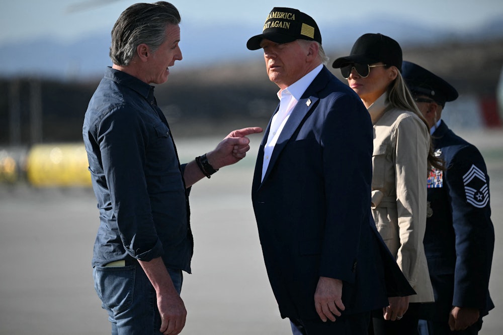 President Donald Trump and California Governor Gavin Newsom
