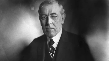 The 28th President of the United States, Woodrow Wilson
