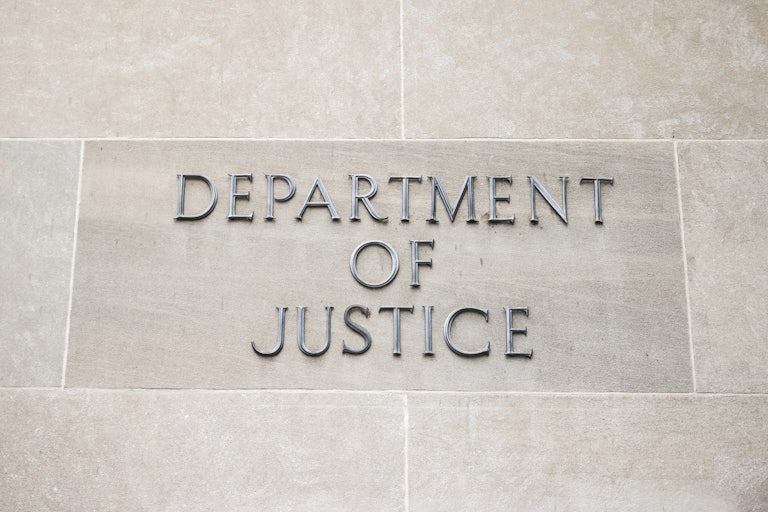 The Department of Justice building