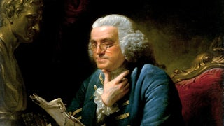 A 1767 portrait of Benjamin Franklin by David Martin