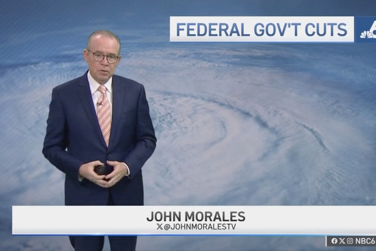 John Morales speaks about federal government cuts on NBC 6.