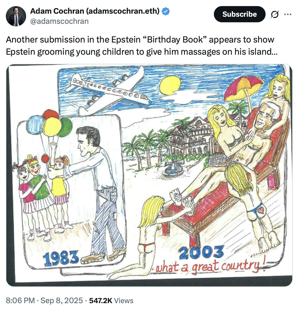 Screenshot of a tweet