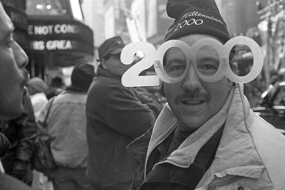 Celebrations for the millennium on New Year’s Eve in Times Square, New York, December 31, 1999