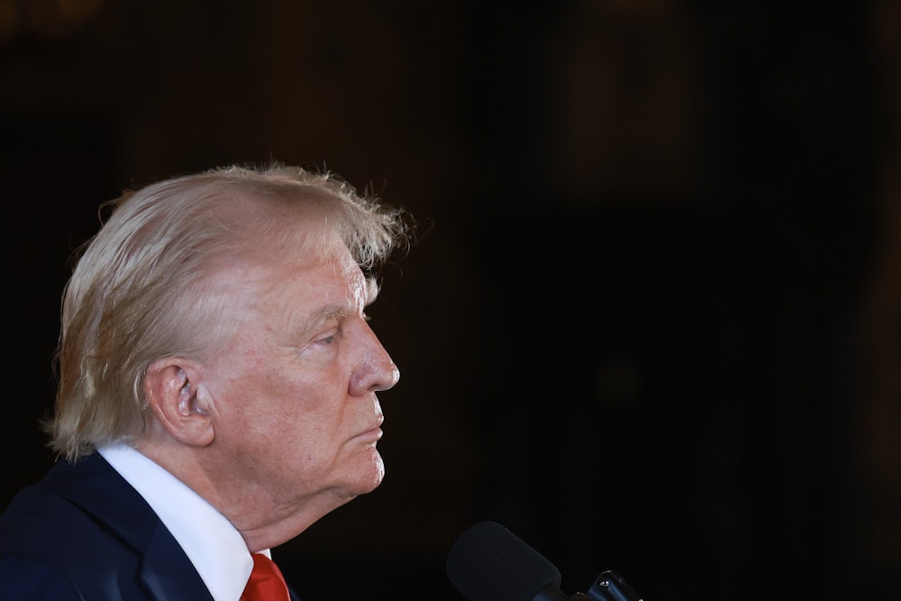 Donald Trump frowns