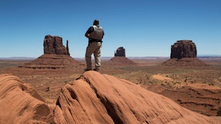 A Navajo park ranger at Monument Valley Navajo Tribal Park