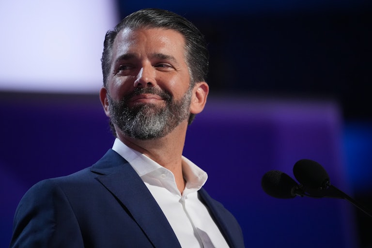 Donald Trump Jr. smiles