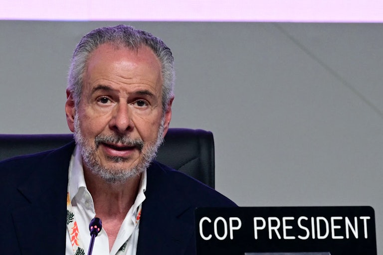 COP30 President Andre Correa do Lago speaks during the plenary session at the COP30 Conference in Brazil.