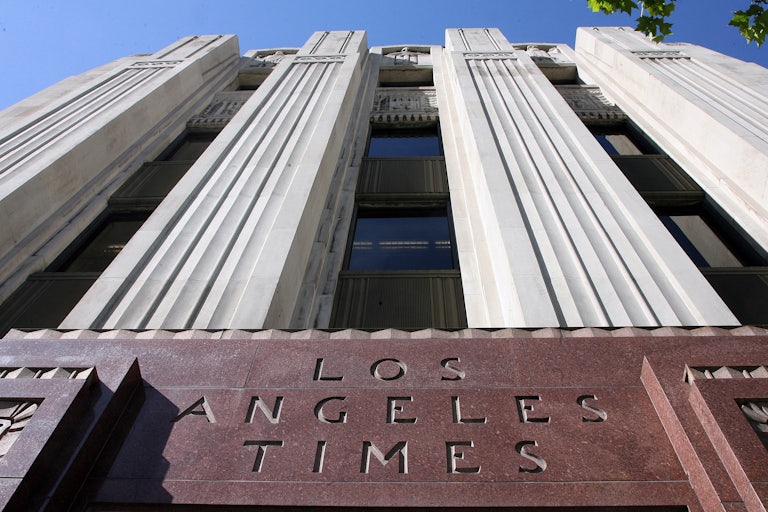 The Los Angeles Times building