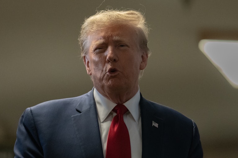 Donald Trump yelling