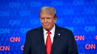 Donald Trump during the June 27 debate