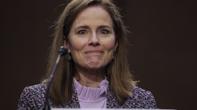 Amy Coney Barrett at the Supreme Court hearings this week