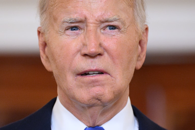 Joe Biden looks to the side