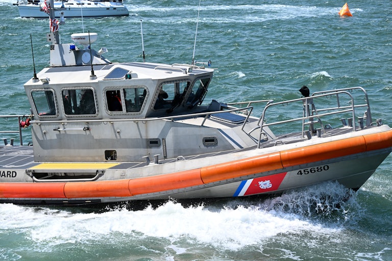 A U.S. Coast Guard boat