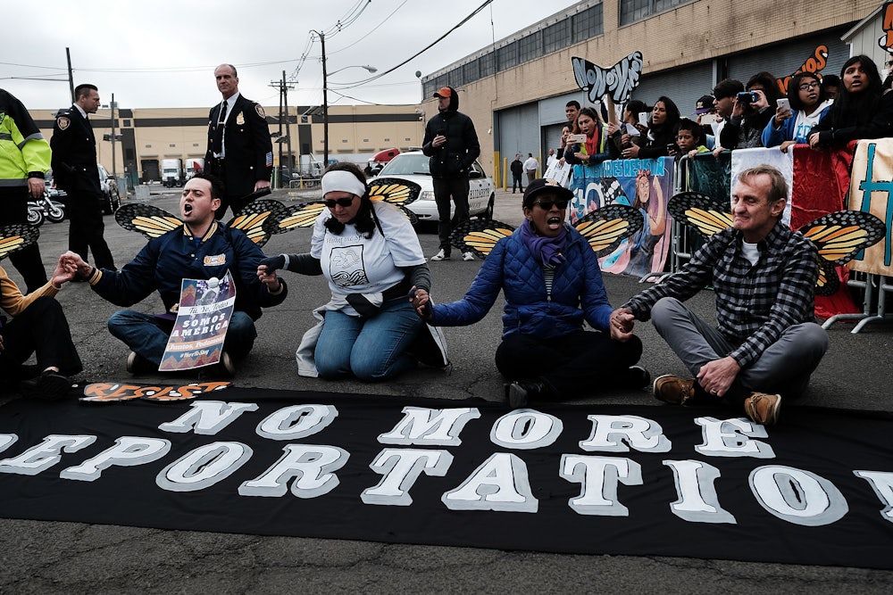 Protesting ICE at Elizabeth Detention Center in New Jersey