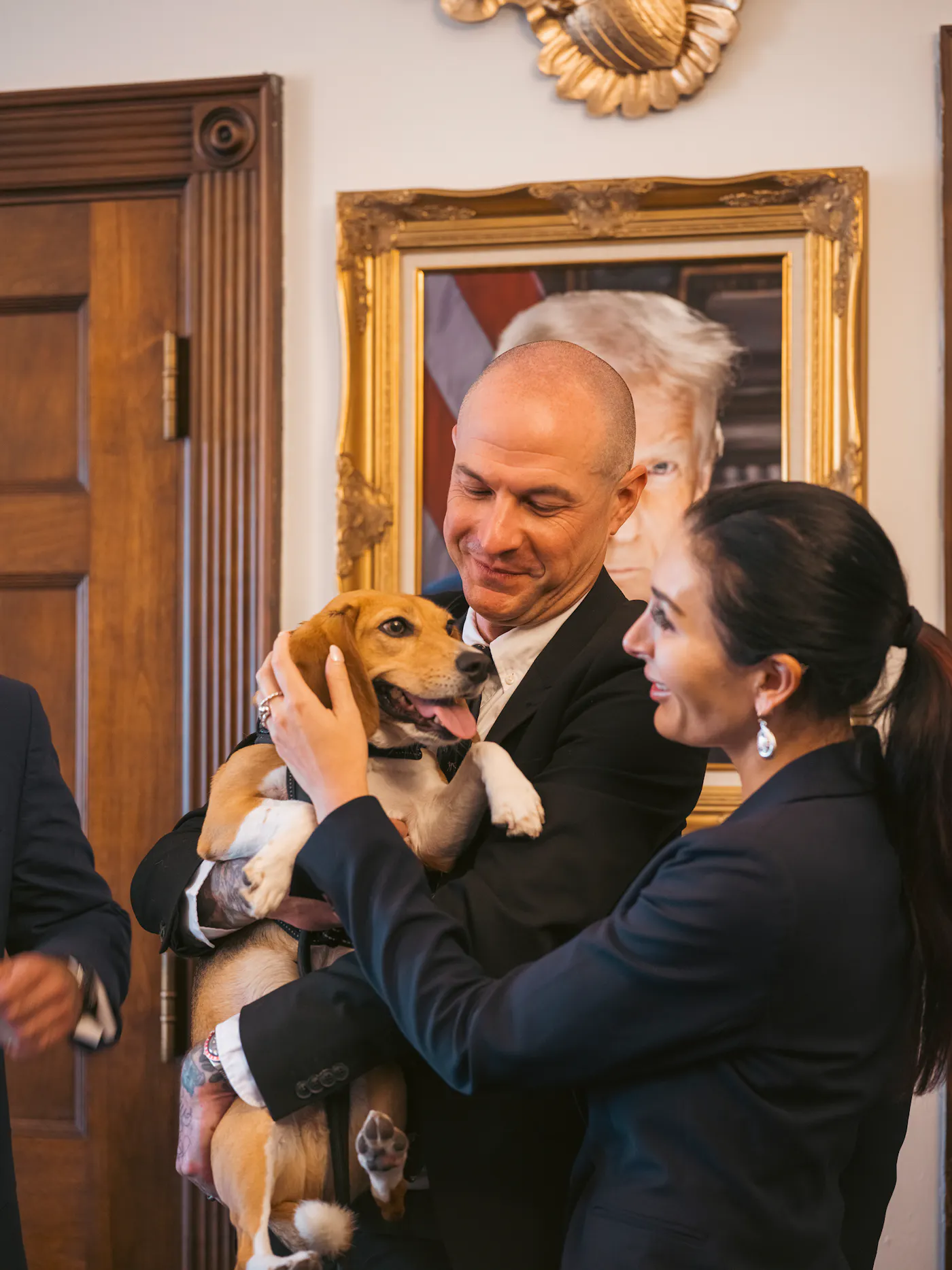 A photograph from June 2025 showing Laura Loomer and Justin Goodman met at the Longworth House Office Building in Washington, D.C.