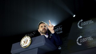 Vance spoke at a Turning Point USA event at the University of Mississippi