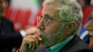 Paul Krugman at a conference