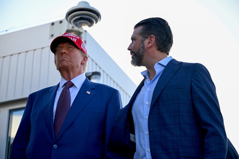 Donald Trump and his son Donald Trump Jr.