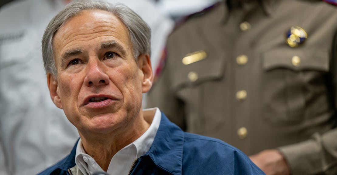 Greg Abbott Demonizes Migrants in First Public Address Since Double Tragedies in Texas Greg Abbott Demonizes Migrants in First Public Address Since Double Tragedies in Texas