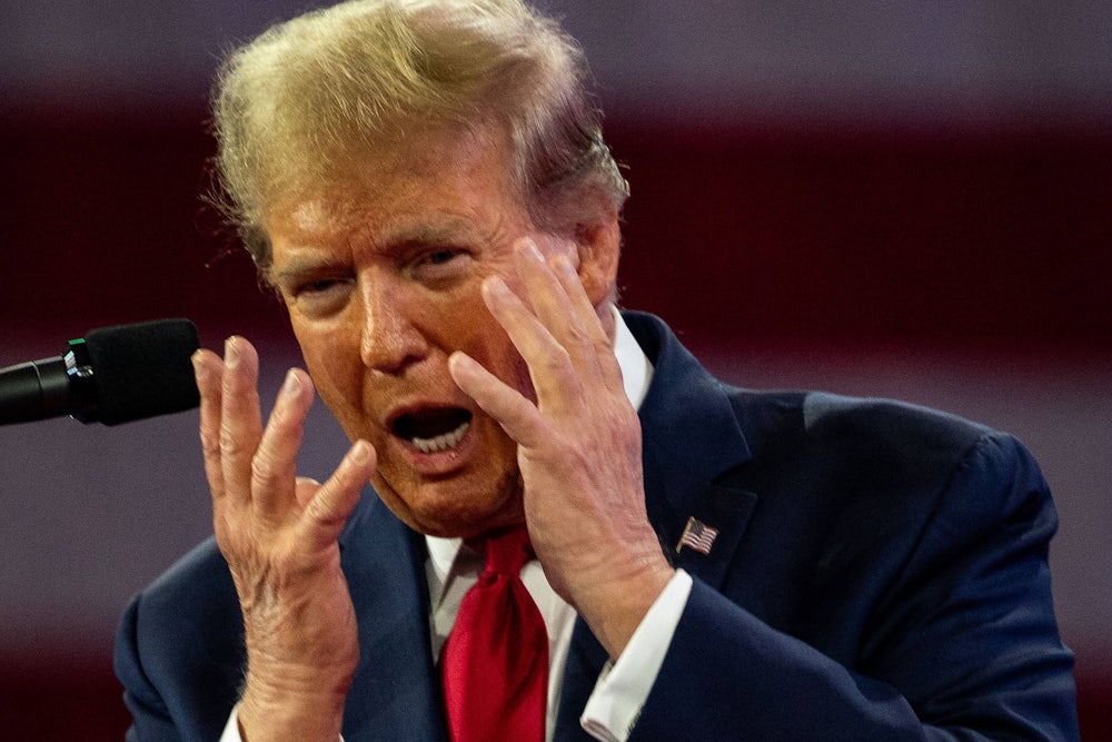 Trump looking panicked