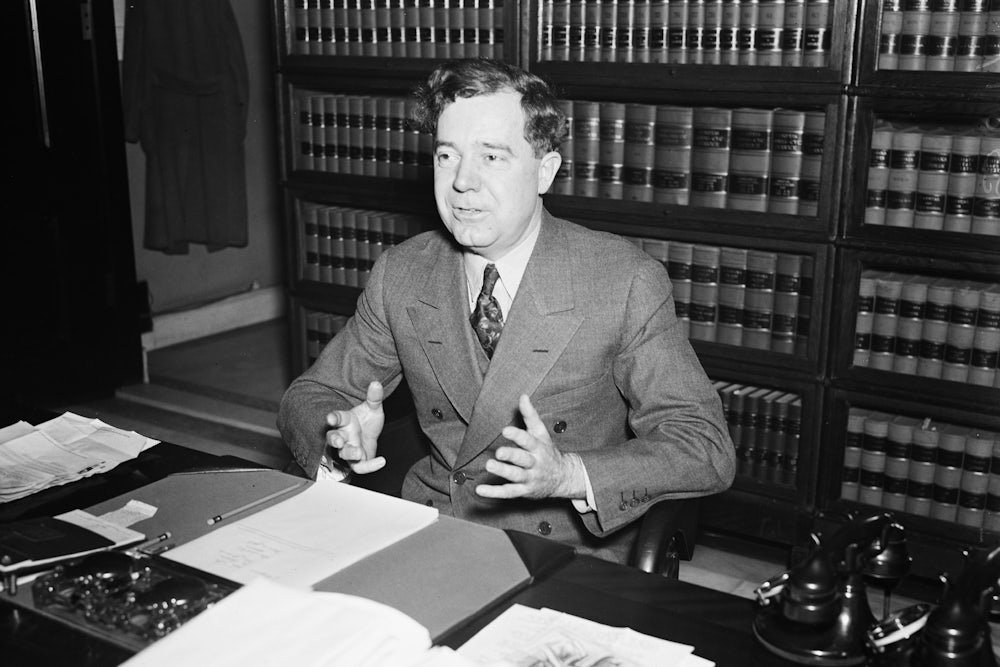 Louisiana Senator Huey P. Long, leader of the populist Share the Wealth campaign, eight months before his assasination.