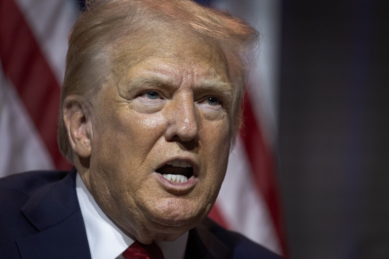 Donald Trump yelling