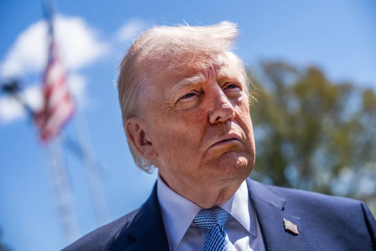 Donald Trump attends the White House Easter egg roll