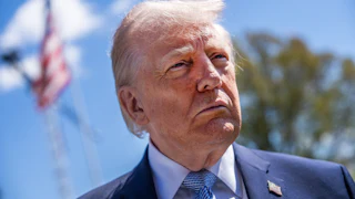 Donald Trump attends the White House Easter egg roll