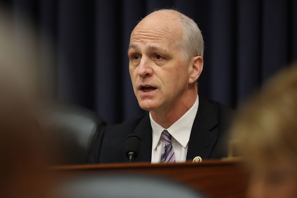 Close up of Washington Rep. Adam Smith during a committee hearing.