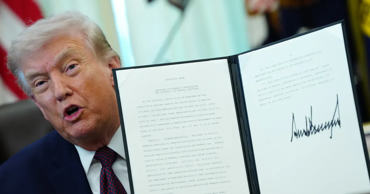 Trump order to nationalize mail-in voting