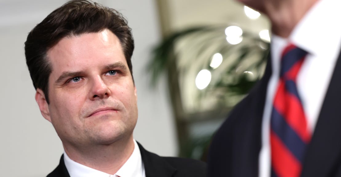 Matt Gaetz Is More Outraged Over McCarthy in the Speaker’s Office Than He Was Over Rioters in the Capitol Matt Gaetz Is More Outraged Over McCarthy in the Speaker’s Office Than He Was Over Rioters in the Capitol