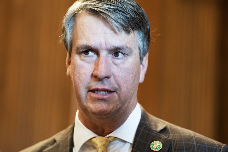 Representative Barry Moore looks stressed