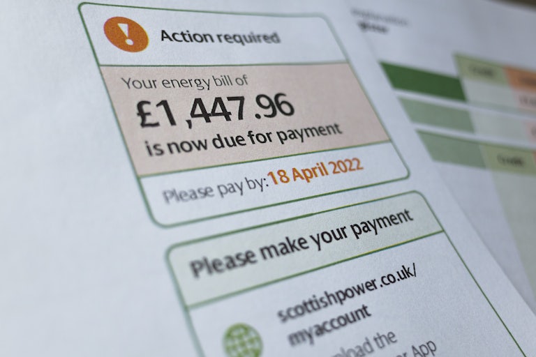 A high UK energy bill