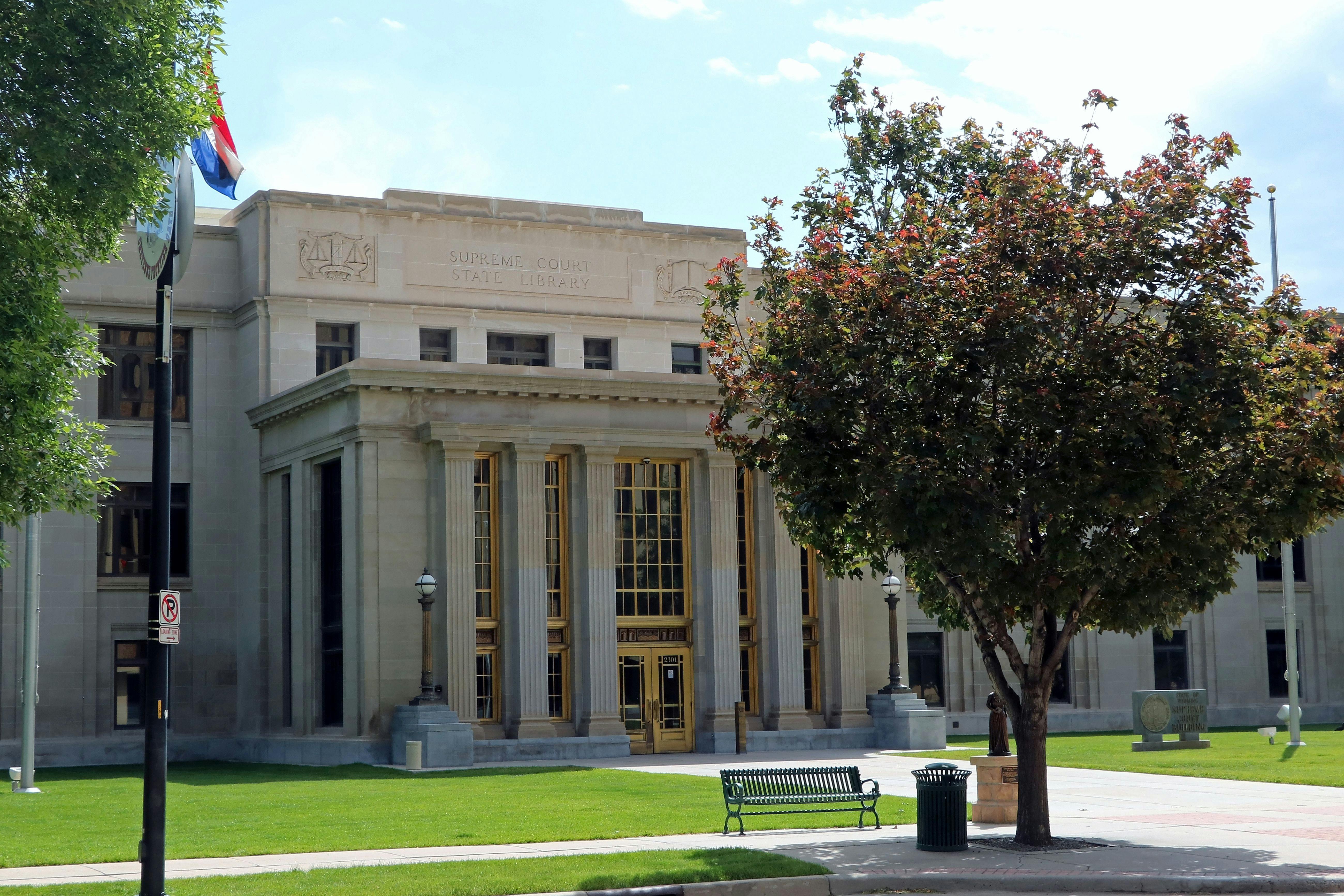 The Wyoming state Supreme Court building